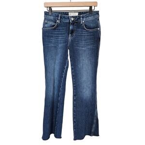 Free People Rita Crop Flare Jeans Boho Chic Women's 26